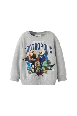 Name it Sweatshirt nmmNoel Zootropolis Nreg Grey melange Online
