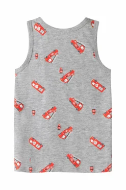 Name it Toppe & T-Shirts>Tanktop nmmTank Grey Firetruck 2-pak Grey melange
