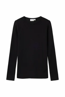Name it Undertøj>Termisk top nknWax Wool Rib LS Black