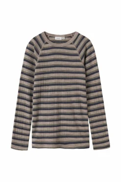 Name it Undertøj>Termisk top nkmWang Wool Needle LS Top Stripe Satellite