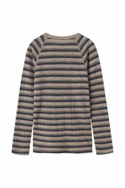 Name it Undertøj>Termisk top nkmWang Wool Needle LS Top Stripe Satellite