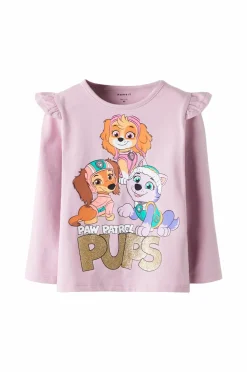 Name it Toppe & T-Shirts>Top nmfJaba Paw LS Dawn pink