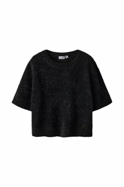 Name it Trøje nkFrifla 3/4 Short Knit Black Sale