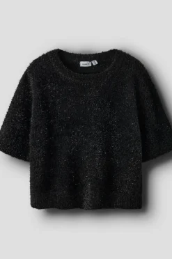 Name it Trøje nkFrifla 3/4 Short Knit Black Sale