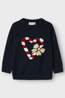 Name it Trøje nmfReamo LS Knit Navy blazer Clearance