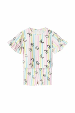 Name it T-shirt + shorts nmfMidis Mlp SS Nreg Shortsset Pink frosting Discount