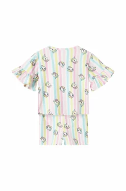 Name it T-shirt + shorts nmfMidis Mlp SS Nreg Shortsset Pink frosting Discount