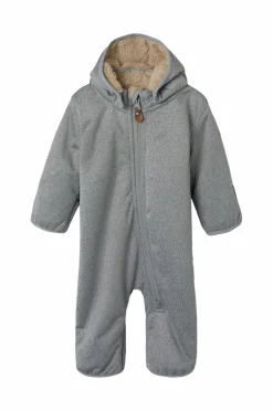 Name it Overtøj>baby Babyoverall nbnMada08 Suit Solid FO Grey melange
