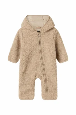 Name it Overtøj>baby Babyoverall nbnMilo Teddy Suit Pure cashmere