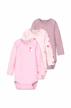 Name it baby Bodyer NbfBodyLS Heart 3-pak Carinaria Best