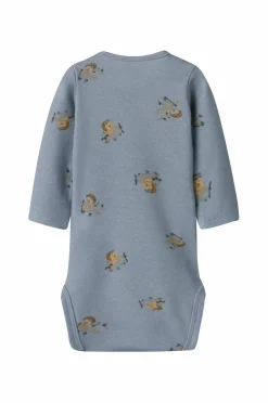 Name it Bodies>baby Bodyer nbmKinok LS Body Dusty blue