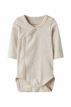 Name it Bodies>baby Bodyer nbnWinnie LS Wrap Body Peyote melange