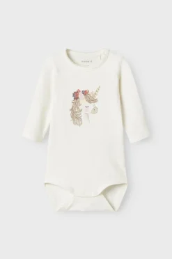 Name it baby Bodyer nbfNicorn LS Body Box Cloud dancer New