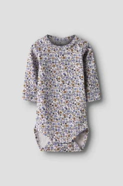 Name it baby Bodystocking nbfTuline LS Lilac marble Hot
