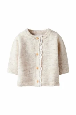 Name it baby Cardigan nbfRikimmi LS Knit Card Peyote melange Best