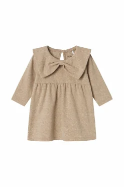 Name it baby Kjole nbfRossia LS Dress Weathered teak Outlet