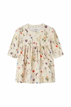 Name it Kjoler & Tunikaer>baby Kjole nbfLuxa LS Peyote melange