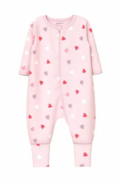 Name it Nattøj & Homewear>baby Pyjamasoverall nbfNightsuit Zip FF Car. Heart N 2-pak Carinaria