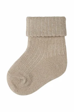 Name it baby Strømper nbfNobba Glitter Sock Island fossil Hot