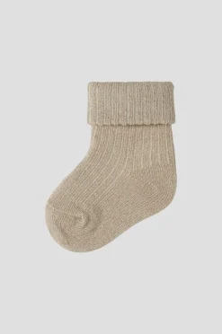 Name it baby Strømper nbfNobba Glitter Sock Island fossil Hot