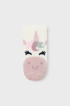 Name it Undertøj & Badetøj>baby Strømper nbfnUnicorn Terry Frotte Cloud dancer