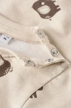 Name it baby Sweatshirt nbnoHapi LS Sweat Bru Peyote melange Clearance