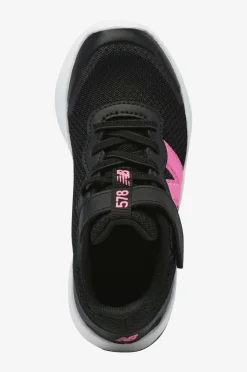New Balance Træningssko>Løbesko Freshfoam 578 Kids Bungee Lace With Top Strap Black