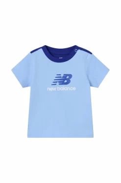 New Balance Sæt NB Jersey Ringer Tee & FT Short Set Electric Sky New