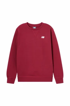New Balance Sweatshirts & Hoodies>Sweatshirt French Terry Small Logo Monarch burgundy