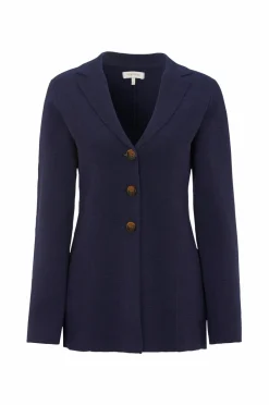 Newhouse Strikket blazer Kim Marineblå Sale