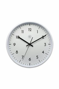 NeXtime Vægur Easy Big 30 cm Hvid/Hvid Clearance