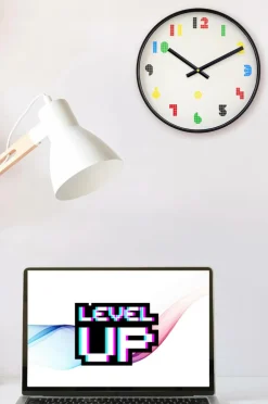 NeXtime Vægure>Vægur Nxt Bit 35 cm Sort-hvid/multi