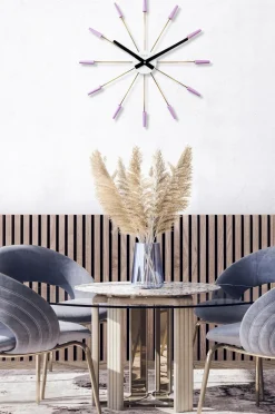 NeXtime Vægur Plug In 58 cm Lavendel Discount