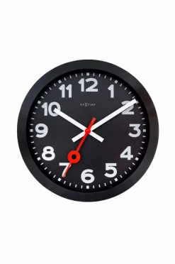 NeXtime Vægur Station Numbers 35 cm Sort New