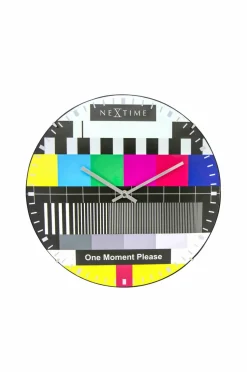 NeXtime Vægure>Vægur Testpage Dome Diameter 35 cm Multi/glas