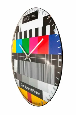 NeXtime Vægure>Vægur Testpage Dome Diameter 35 cm Multi/glas