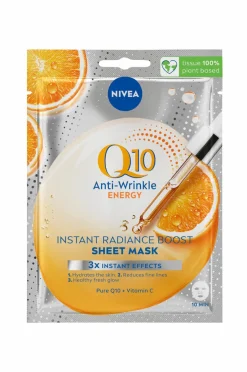 Nivea Ansigtspleje>Ansigtsmaske Q10 Energy Sheet Mask 1 stk No color