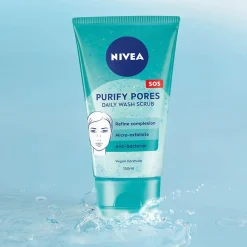 Nivea Ansigtsscrub Purify Pores Daily Wash Scrub 150 ml Clearance