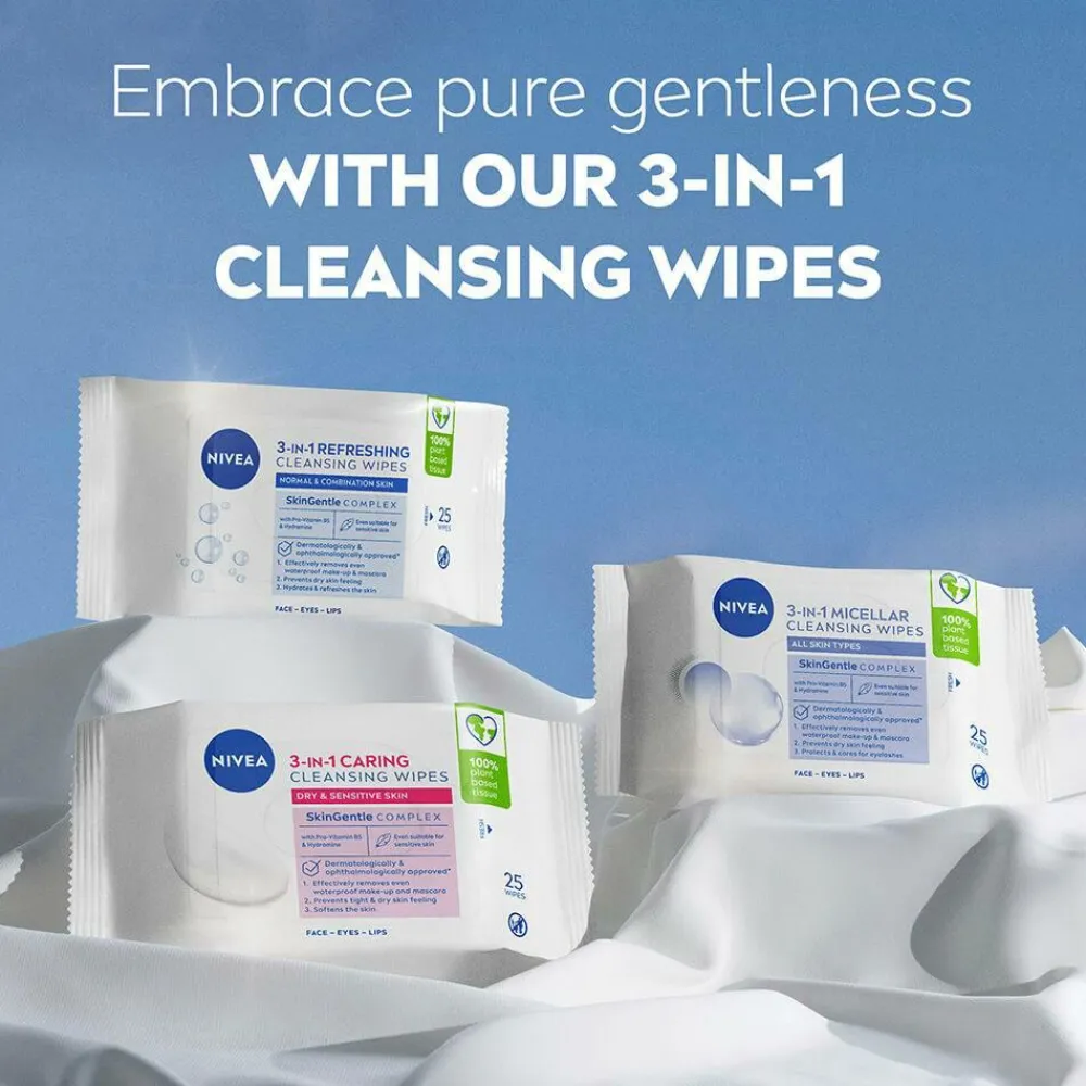 Nivea Ansigtsservietter Refreshing Cleansing Wipes 25 stk. Outlet