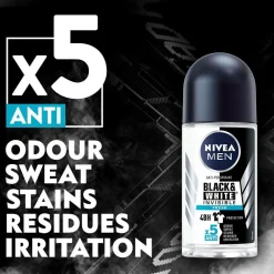 Nivea Antiperspirant Deo Roll on Black & White Fresh 50 ml No color Outlet