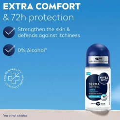 Nivea Kropspleje|Kropspleje>Derma Control Defend Roll On 50 Ml No Color