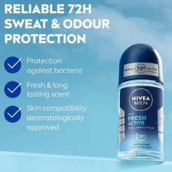 Nivea Kropspleje|Kropspleje>Fresh Active Roll On 50 Ml No Color