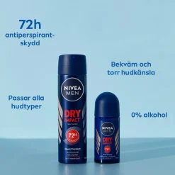 Nivea Men Dry Impact Roll On 50 ml Hot
