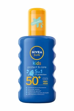 Nivea Solbeskyttelse>Protect & Care Kids Sun Spray Spf 50+ 200Ml No Color