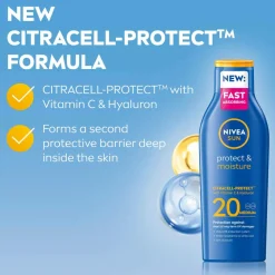 Nivea Protect & Moisture Sun Lotion SPF 20 200 ml Discount