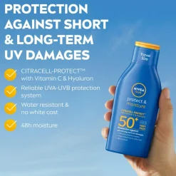 Nivea Protect & Moisture Sun Lotion Spf 50+ 100Ml No Color New
