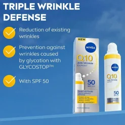 Nivea Ansigtspleje>Q10 Anti-Wrinkle Expert Daily UV Fluid SPF50 40Ml No Color