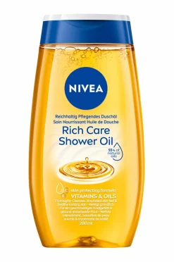 Nivea Rich Care Shower Oil 200 ml Clearance