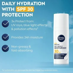 Nivea Sensitive Daily Protect Moisturiser SPF30 50Ml No Color Outlet
