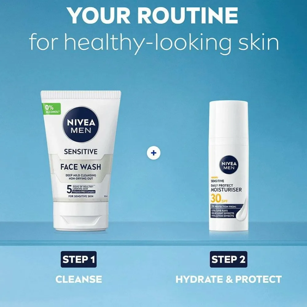 Nivea Sensitive Daily Protect Moisturiser SPF30 50Ml No Color Outlet